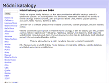 Tablet Screenshot of modnikatalogy.cz